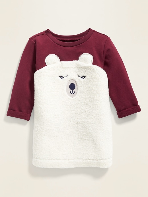 View large product image 1 of 2. Critter-Graphic Sweatshirt Dress for Baby