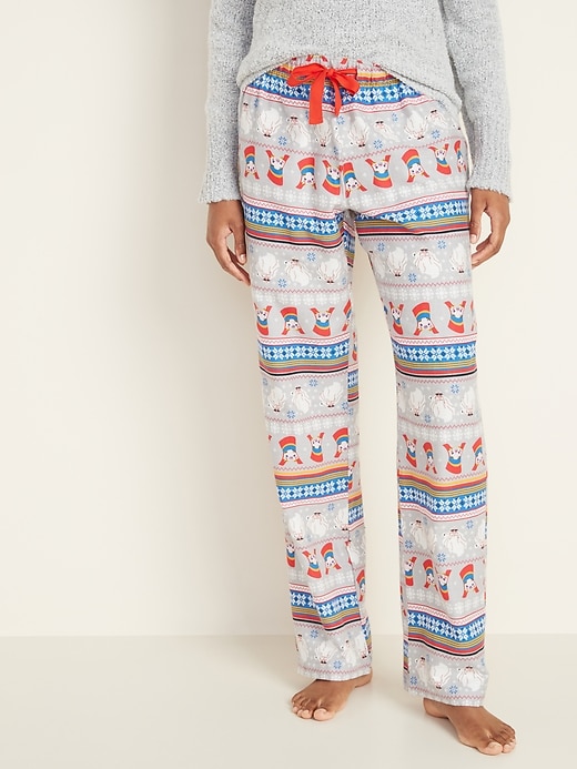 View large product image 1 of 2. Klaus&#153 x Old Navy Flannel Pajama Pants for Women