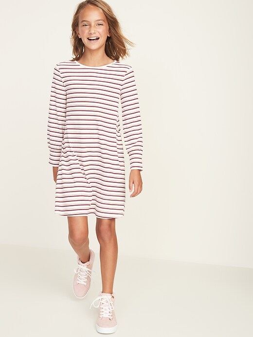 View large product image 1 of 1. Balloon-Sleeve Swing Dress for Girls