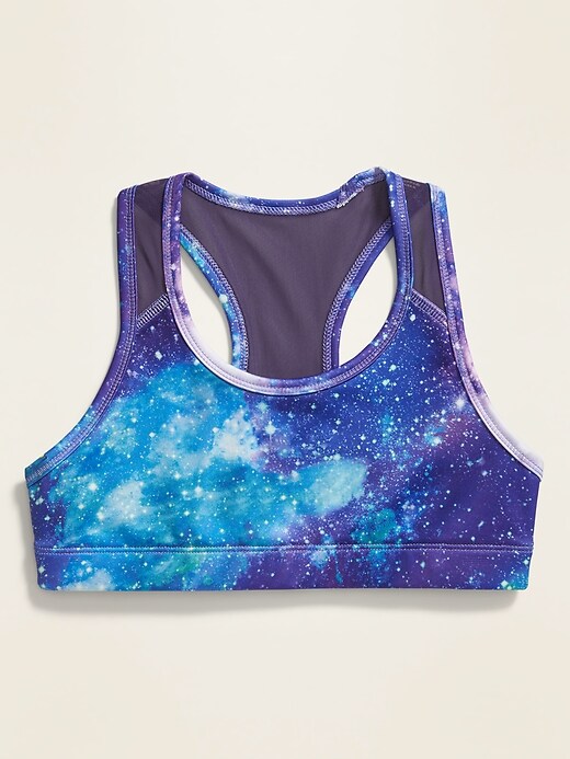 View large product image 1 of 1. Go-Dry Mesh-Racerback Sports Bra for Girls