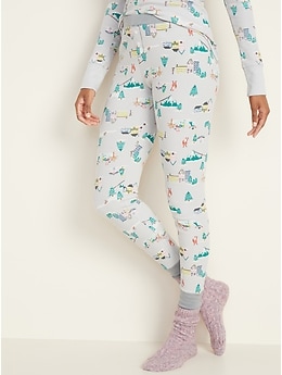 Thermal-Knit Pajama Pants for Women Old Navy