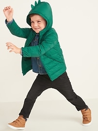 View large product image 3 of 5. Hooded Packable Nylon Jacket for Toddler Boys