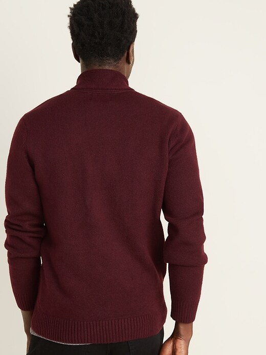 Image number 2 showing, Textured Shawl-Collar Sweater