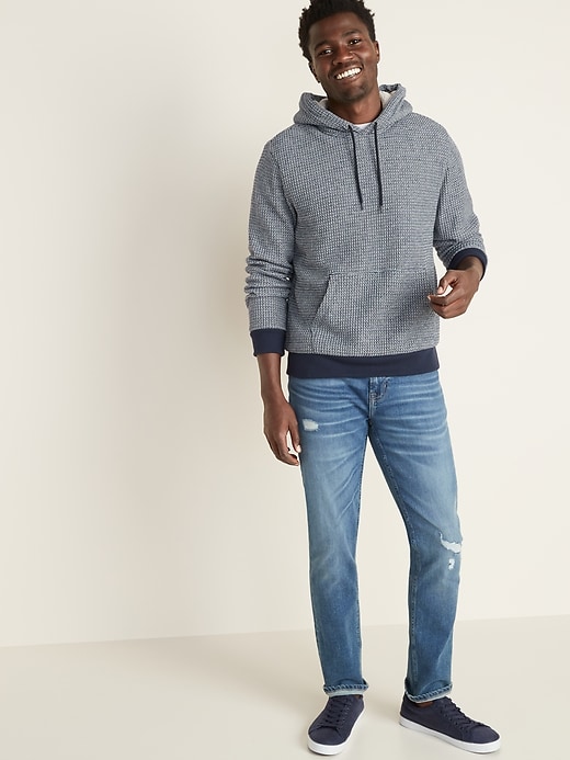 Image number 3 showing, Sherpa-Lined Thermal-Knit Pullover Hoodie