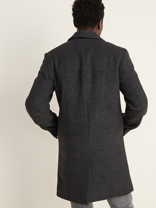 Image number 4 showing, Soft-Brushed Plaid Topcoat