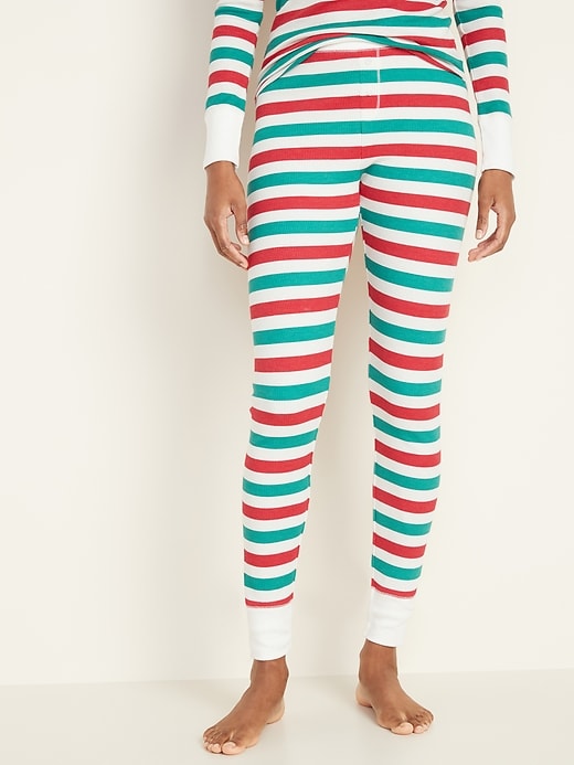 Thermal-Knit Pajama Pants for Women