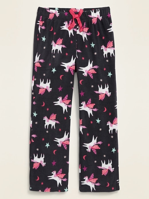 View large product image 1 of 1. Printed Micro Performance Fleece Pants For Girls