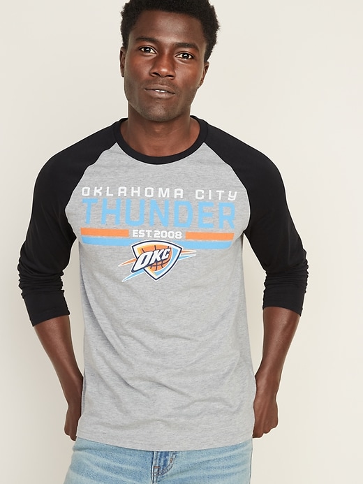 View large product image 1 of 1. NBA&#174 Team-Graphic Raglan Tee for Men