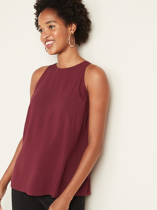 Image number 1 showing, High-Neck Sleeveless Top for Women