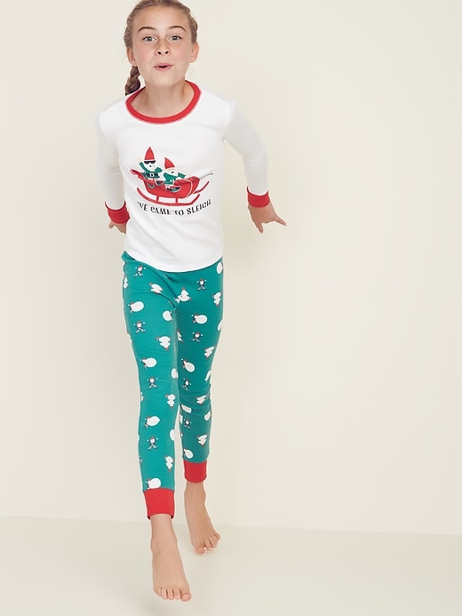 View large product image 1 of 1. Graphic Pajama Set For Girls