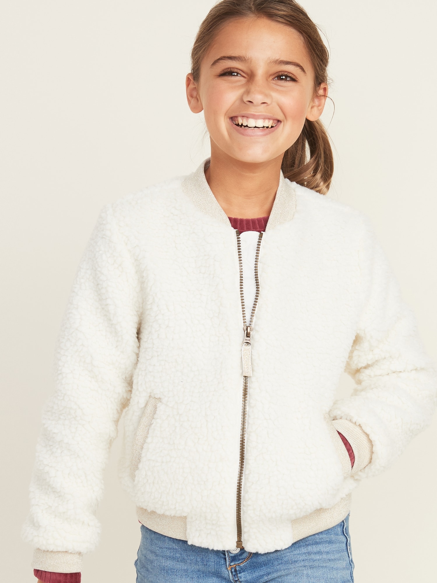 Old navy 2024 girls bomber jacket