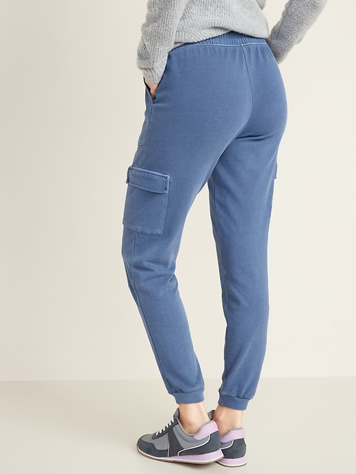 View large product image 2 of 2. French Terry Cargo Street Joggers for Women
