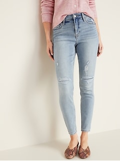 old navy rockstar super skinny high rise jeans