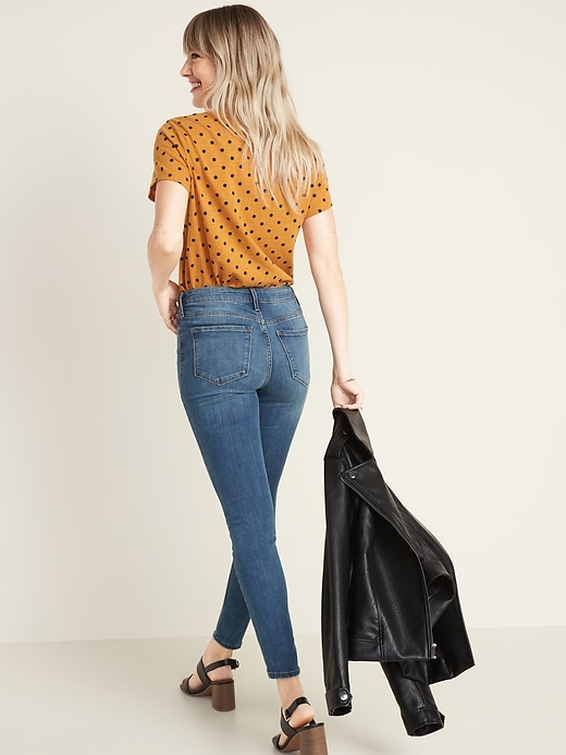 Image number 2 showing, High-Waisted Rockstar Button-Fly Super Skinny Jeans for Women