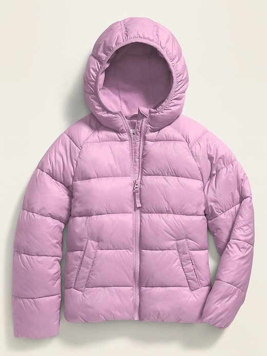 View large product image 1 of 1. Frost-Free Hooded Puffer Jacket for Girls