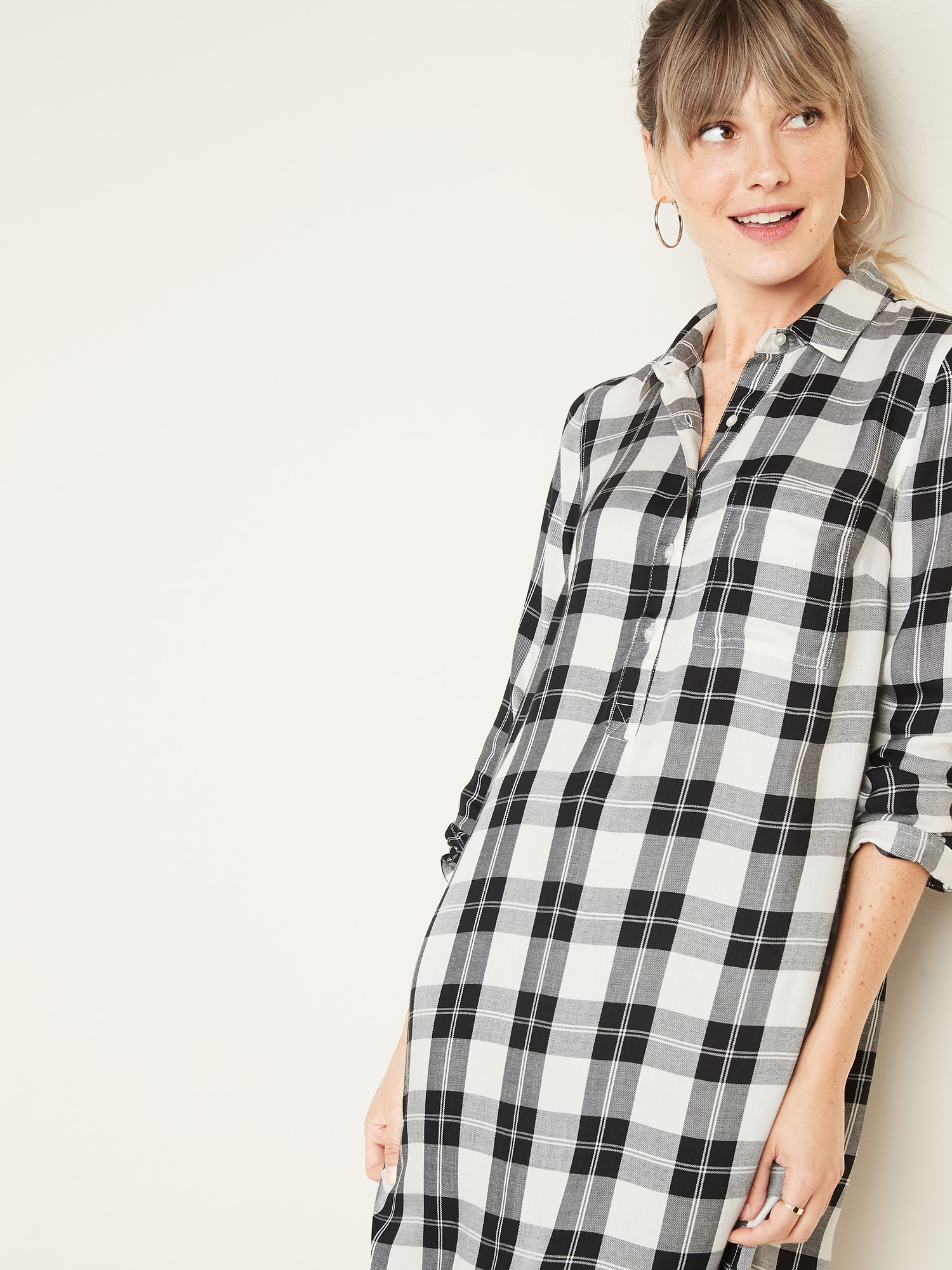 old navy plaid dress women