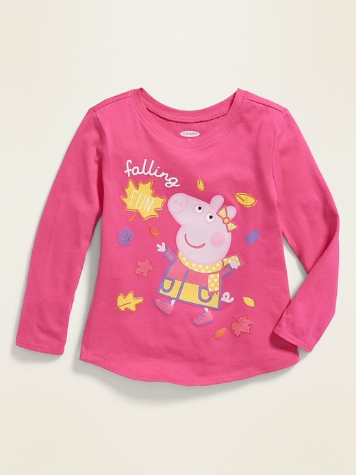 View large product image 1 of 2. Peppa Pig&#153 "Falling Fun" Graphic Tee for Toddler Girls