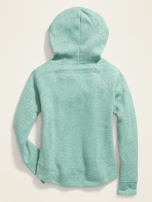 View large product image 2 of 4. Go-Warm Sweater-Knit Performance Hoodie for Girls