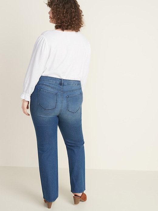 Image number 2 showing, Mid-Rise Plus-Size Boot-Cut Jeans