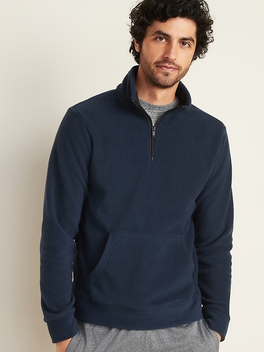 View large product image 1 of 1. Micro Performance Fleece 1/4-Zip Pullover