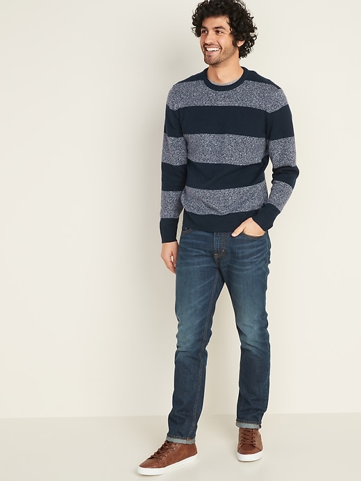 Image number 3 showing, Super-Soft Striped Crew-Neck Sweater