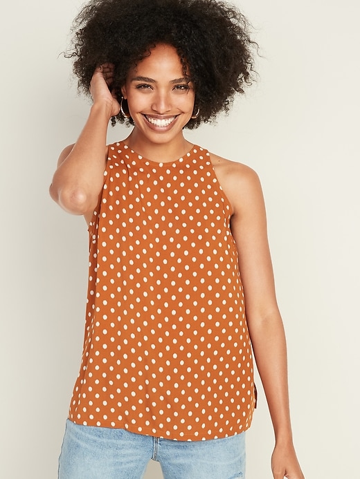 HighNeck Sleeveless Top for Women Old Navy