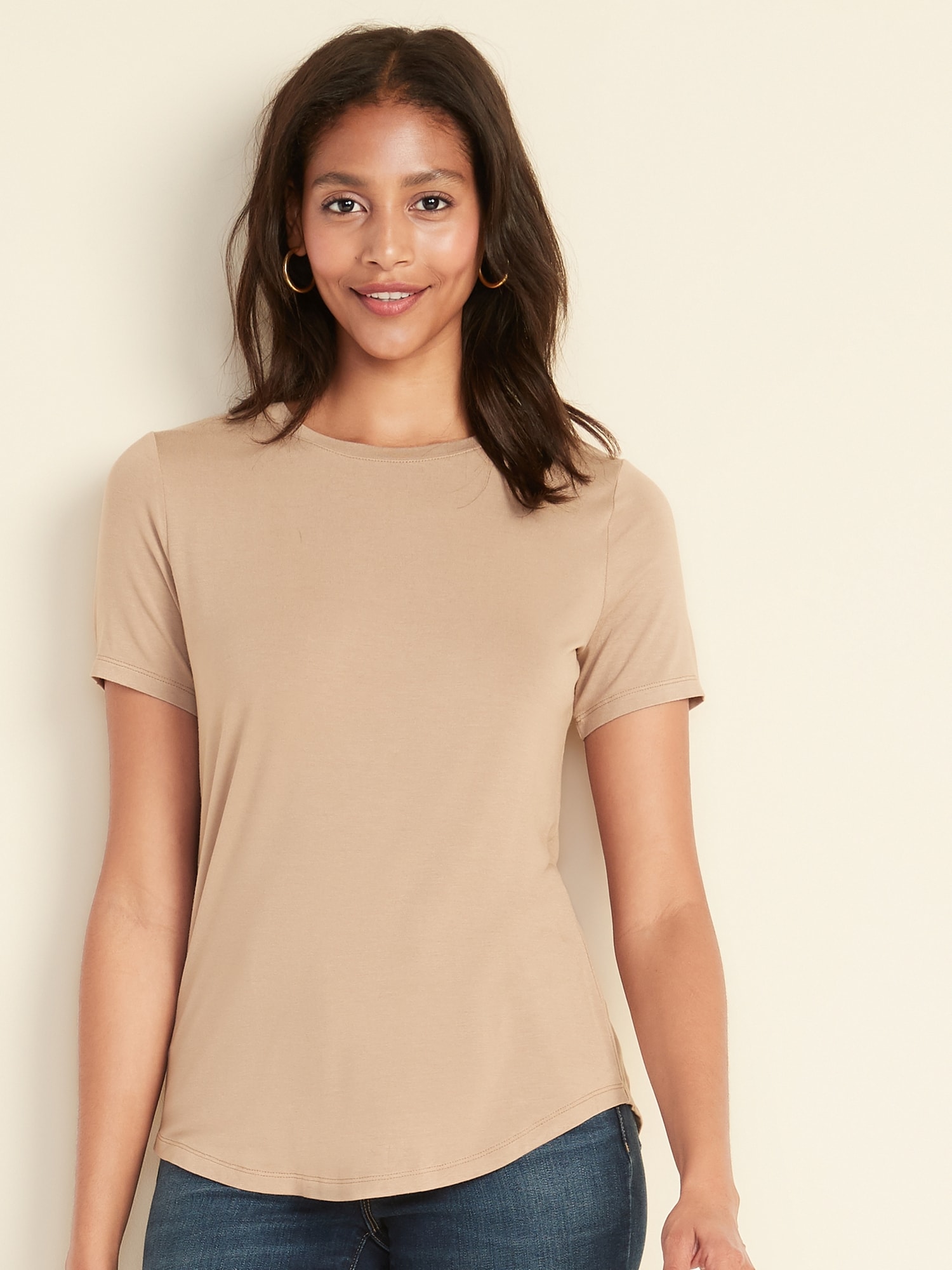 Luxe crew neck sales tee old navy