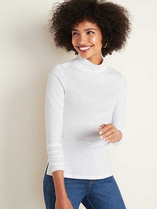 View large product image 1 of 1. Slim-Fit Turtleneck for Women