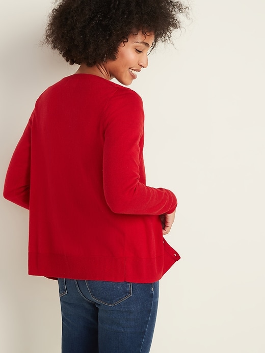 Image number 2 showing, Semi-Fitted Button-Front Cardi for Women