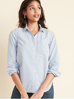 Relaxed Printed Classic Shirt for Women
