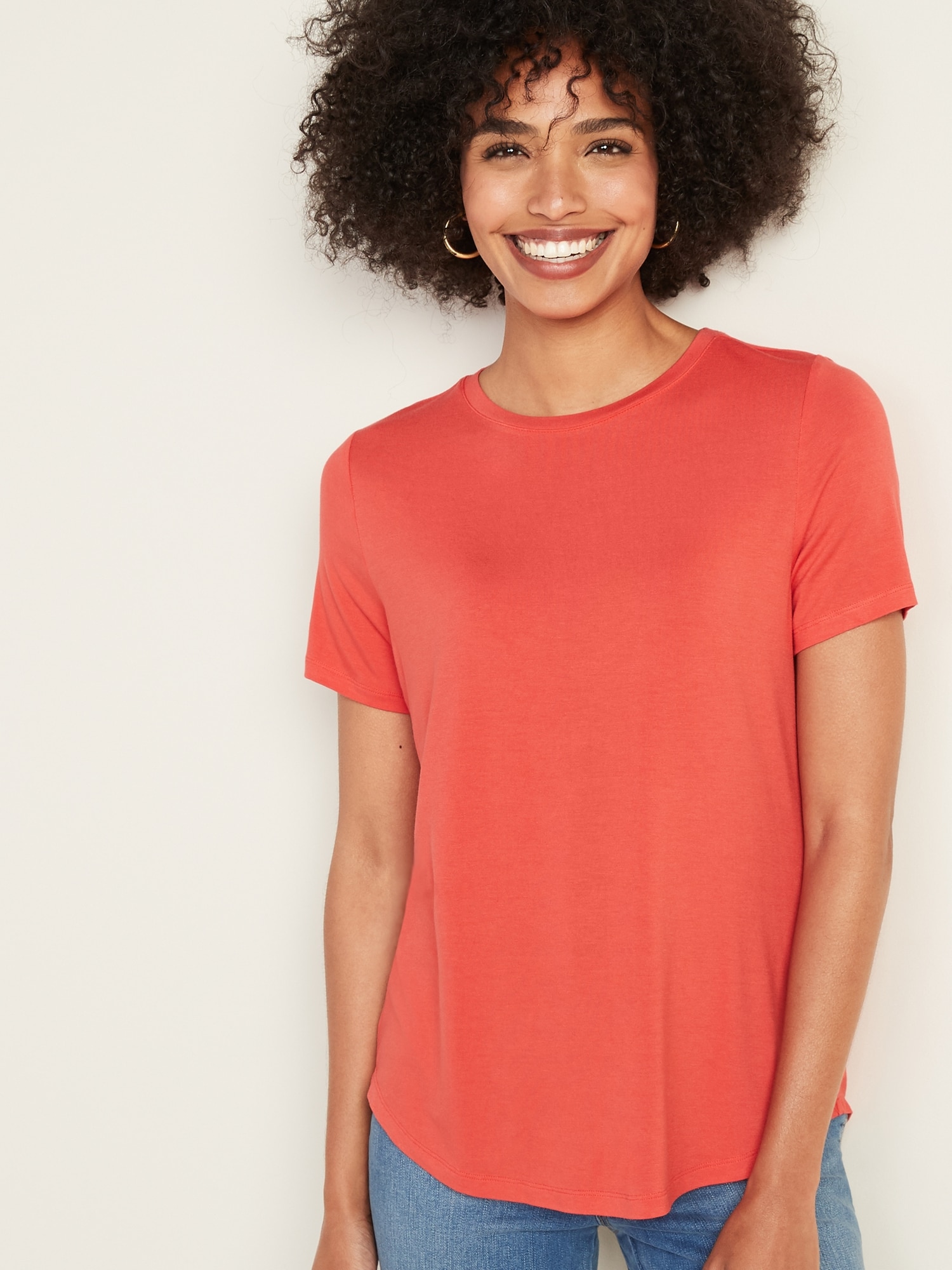 Old navy luxe outlet crew neck