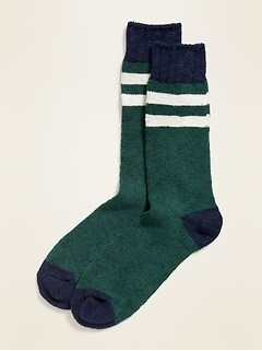 Patterned Go-Warm Crew Socks for Men