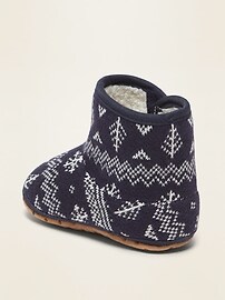 View large product image 3 of 4. Fair Isle Booties for Baby