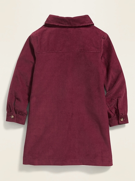 View large product image 2 of 3. Corduroy Shirt Dress for Toddler Girls