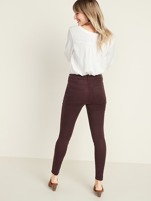 Image number 2 showing, High-Waisted Sateen Rockstar Super Skinny Jeans for Women