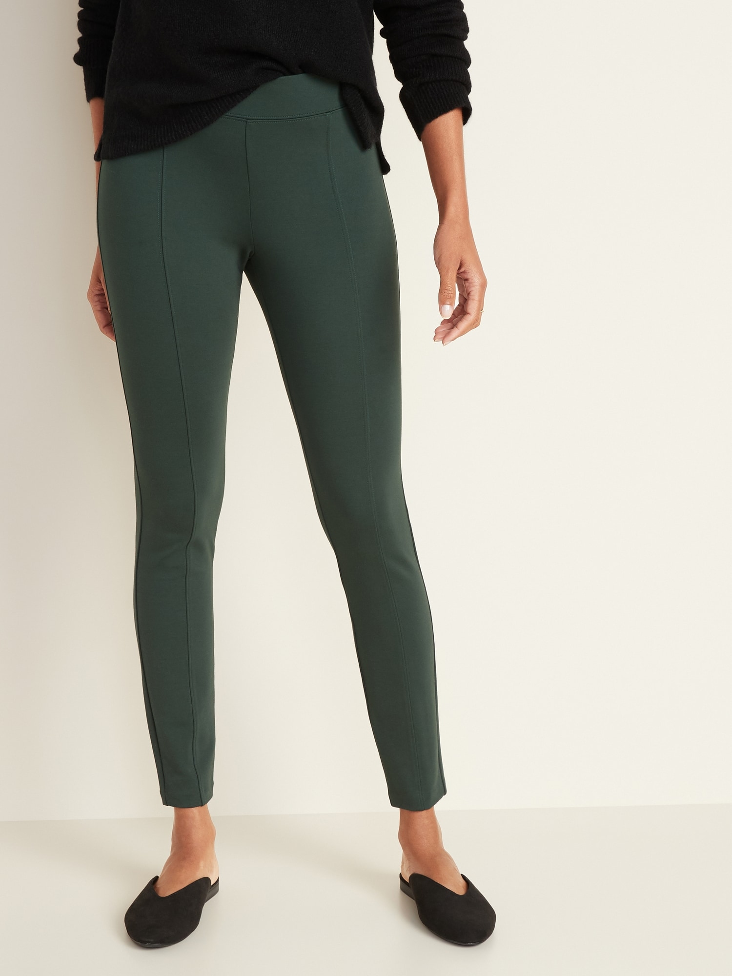 High-Waisted Stevie Ponte-Knit Pants for Women, Old Navy