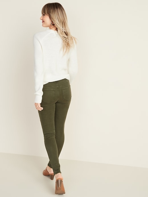 Image number 2 showing, Mid-Rise Sateen Rockstar Super Skinny Jeans for Women