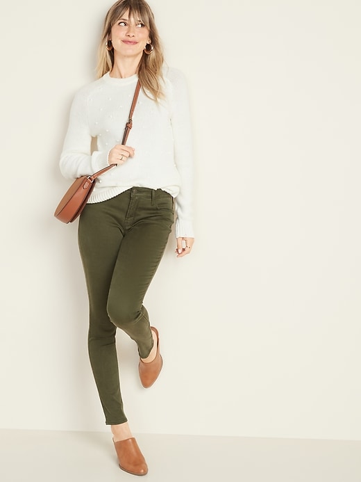 Image number 3 showing, Mid-Rise Sateen Rockstar Super Skinny Jeans for Women