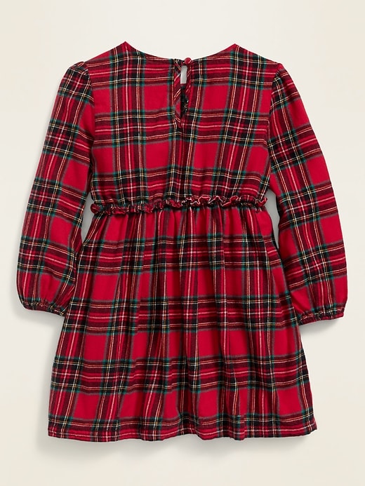 View large product image 2 of 3. Plaid Fit & Flare Dress for Toddler Girls