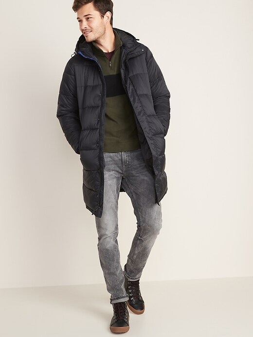 Image number 3 showing, Water-Resistant Extra-Long Frost-Free Puffer Jacket
