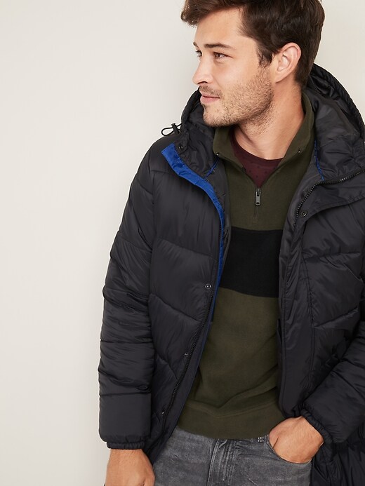 Image number 4 showing, Water-Resistant Extra-Long Frost-Free Puffer Jacket