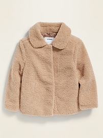 View large product image 4 of 4. Plush Sherpa Coat for Toddler Girls