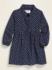 View large product image 3 of 3. Printed Popover Shirt Dress for Toddler Girls