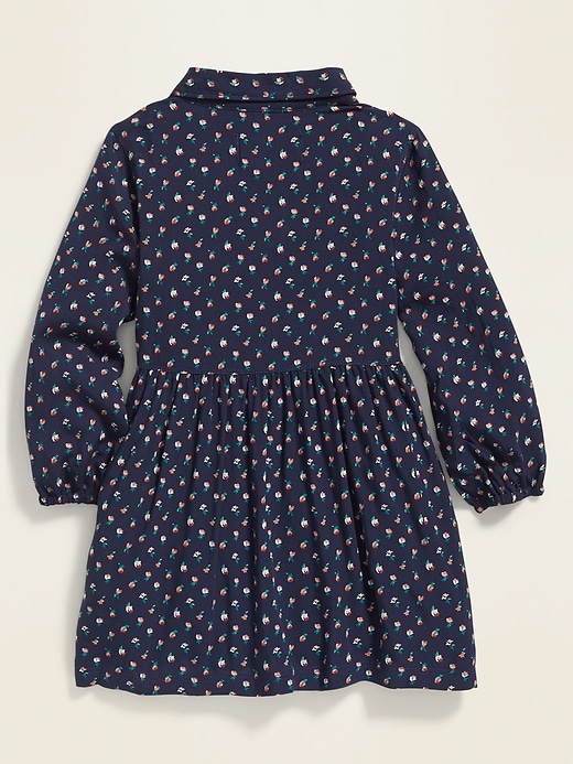 View large product image 2 of 3. Printed Popover Shirt Dress for Toddler Girls