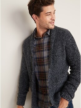 Mens thick clearance shawl cardigan