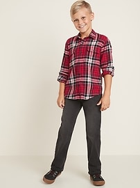 View large product image 3 of 3. Built-In Flex Flannel Pocket Shirt For Boys