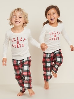 "Jolly State" Graphic Pajama Set for Toddler & Baby