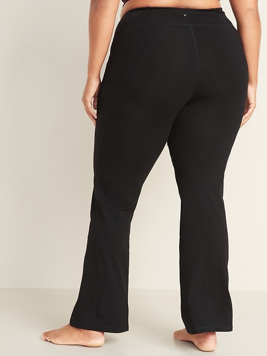 View large product image 2 of 3. High-Waisted Plus-Size Boot-Cut Yoga Pants