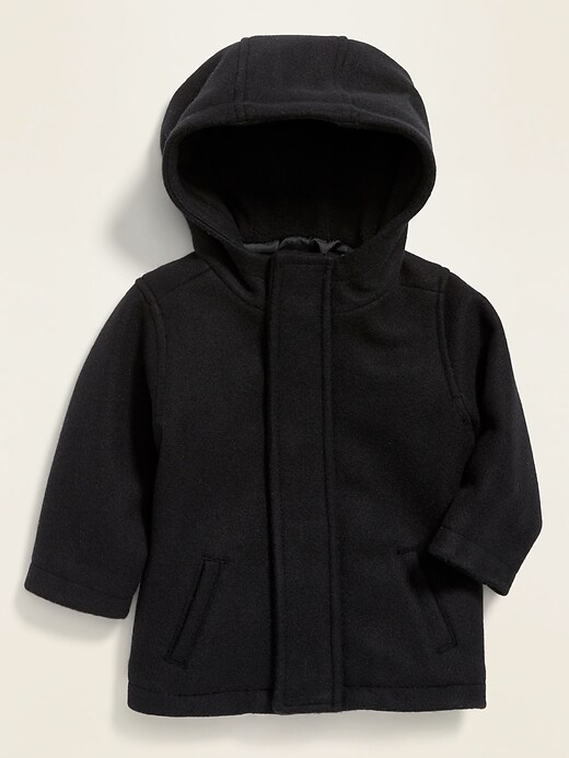 View large product image 1 of 2. Soft-Brushed Hooded Coat for Baby