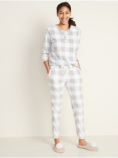 Micro Performance Fleece Pajama Set for Women